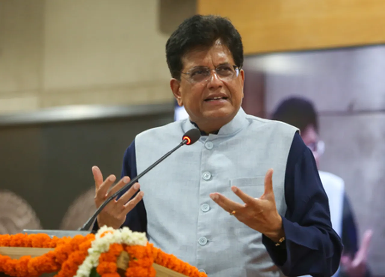 New Delhi: Piyush Goyal attends Vanijya Bhawan anniversary event