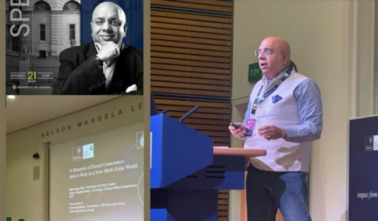 At Oxford University, Annurag Batra urges the world to ‘Smell the Chai, not the Coffee’