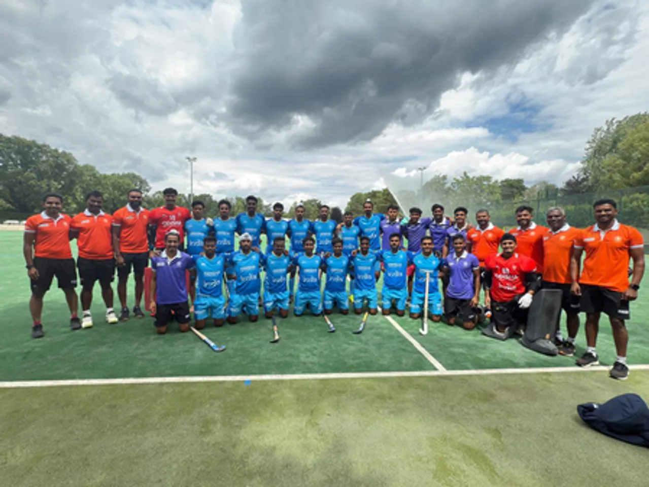 Indian junior men’s hockey team overcomes Australia 2-1 in 4-Nation tournament, finishes third in Berlin in Germany on Wednesday. Photo credit: Hockey India