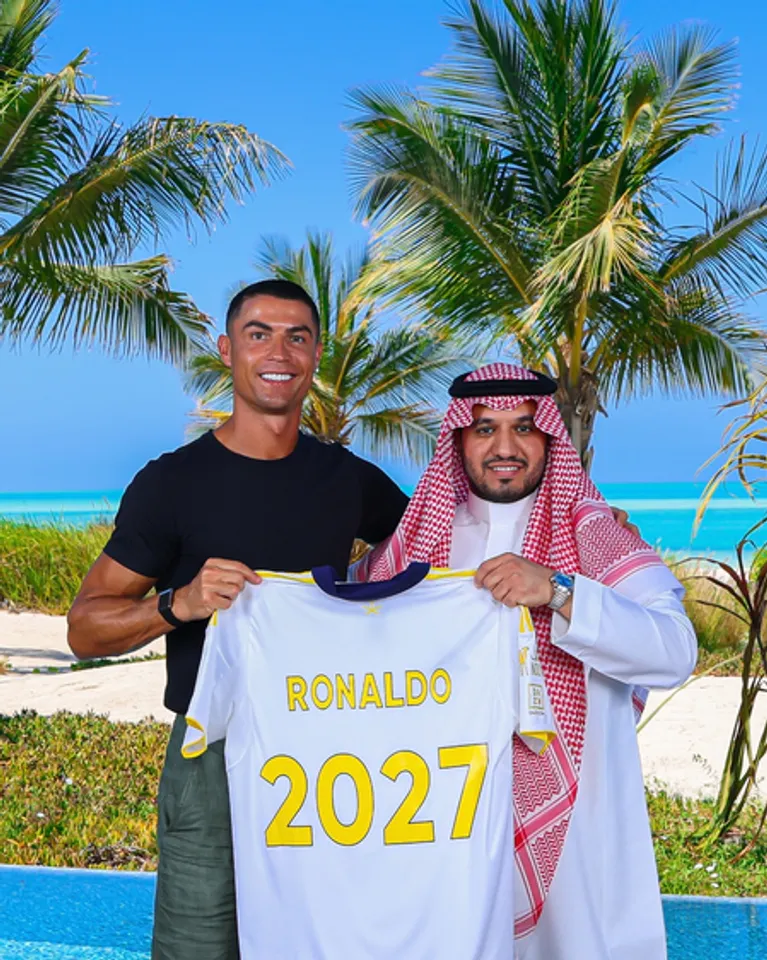 Cristiano Ronaldo extends stay at Al Nassr until 2027. Photo credit: Cristiano Ronaldo/X