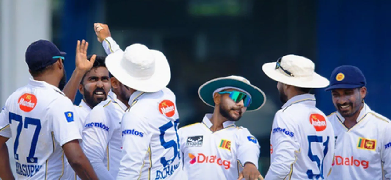 Spinners take centerstage as Sri Lanka inch closer to an innings victory. Photo credit: Sri Lanka Cricket