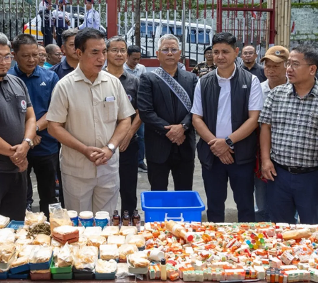 Drugs valued at Rs 4.29 crore destroyed in the presence of Mizoram CM