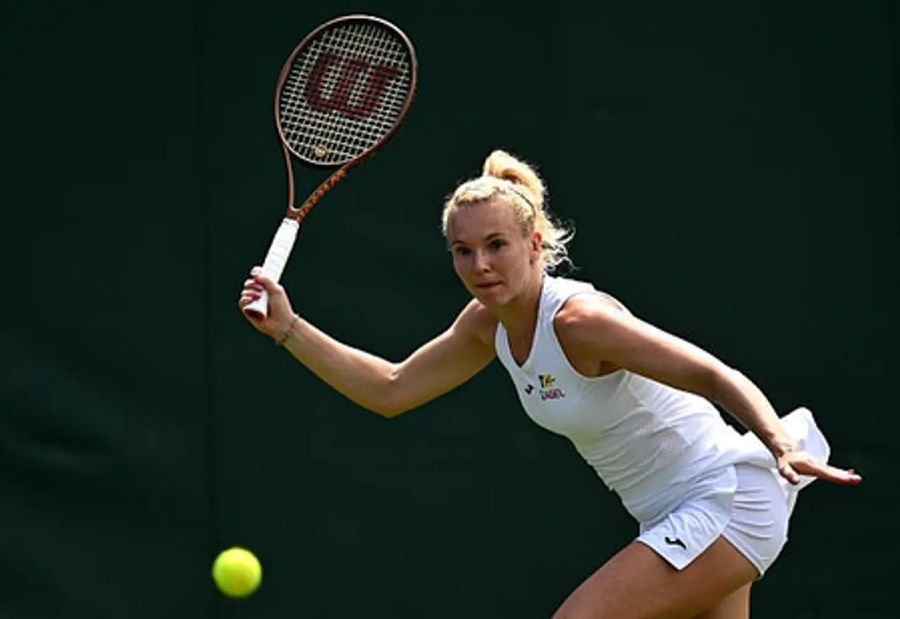 Katerina Siniakova shocks fifth seed Zheng; China's Wang Xinyu powers into Round 2 of women's singles of Wimbledon 2025 at the All-England Club in London on Tuesday. Photo credit: Wimbledon/X