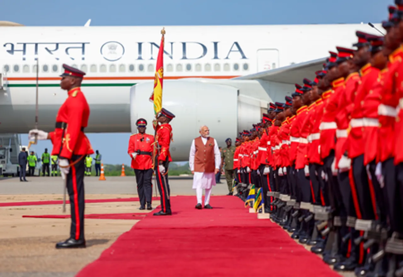 PM Modi Arrives in Accra, Ghana