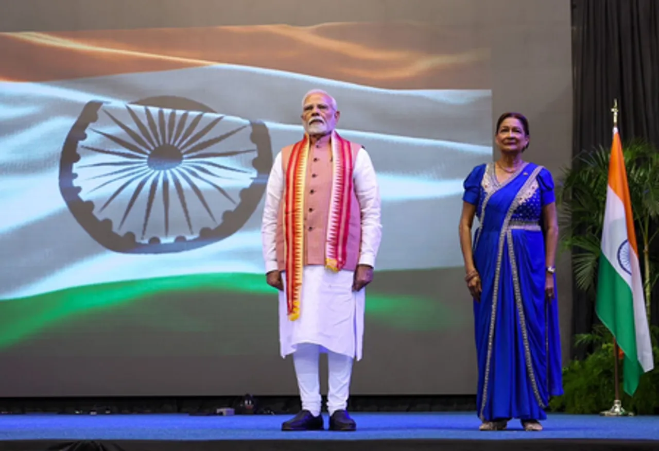 त्रिनिदाद और टोबैगो की प्रधानमंत्री कमला ने स्वागत भाषण में पढ़ी पीएम मोदी की कविता
