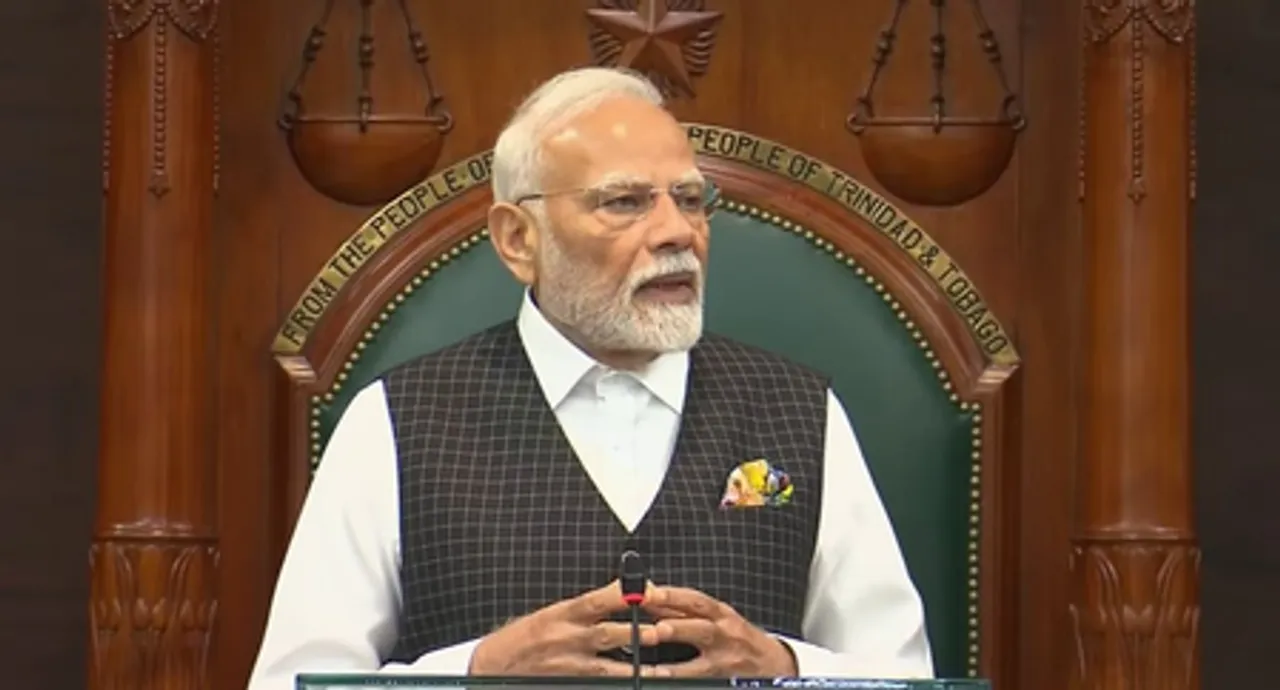 तालियों की गड़गड़हाट से गूंजी त्रिनिदाद और टोबैगो की संसद, पीएम मोदी को 23 बार बीच-बीच में रोकना पड़ा स्पीच