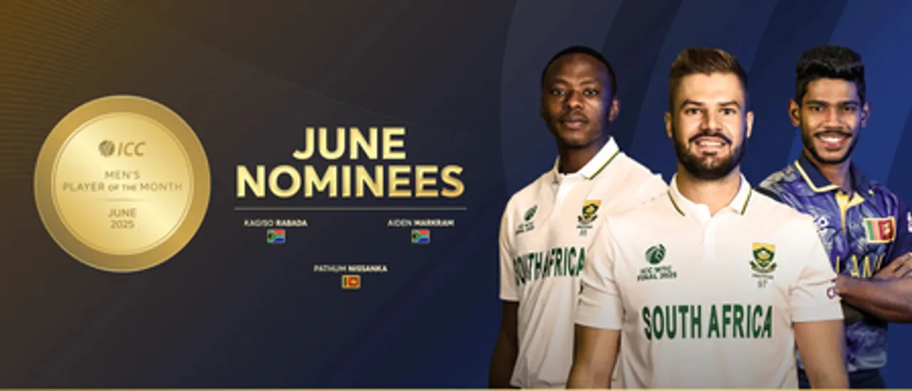Aiden Markram, Kagiso Rabada, Pathum Nissanka feature in ICC Men's Player of June nominees