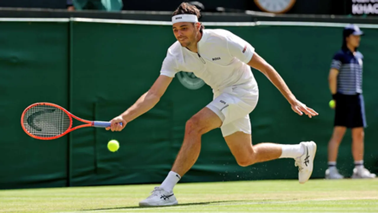 Taylor Fritz survives Khachanov’s fightback to reach first semifinals of Wimbledon 2025 in London on Tuesday. Photo credit: ATP Tour