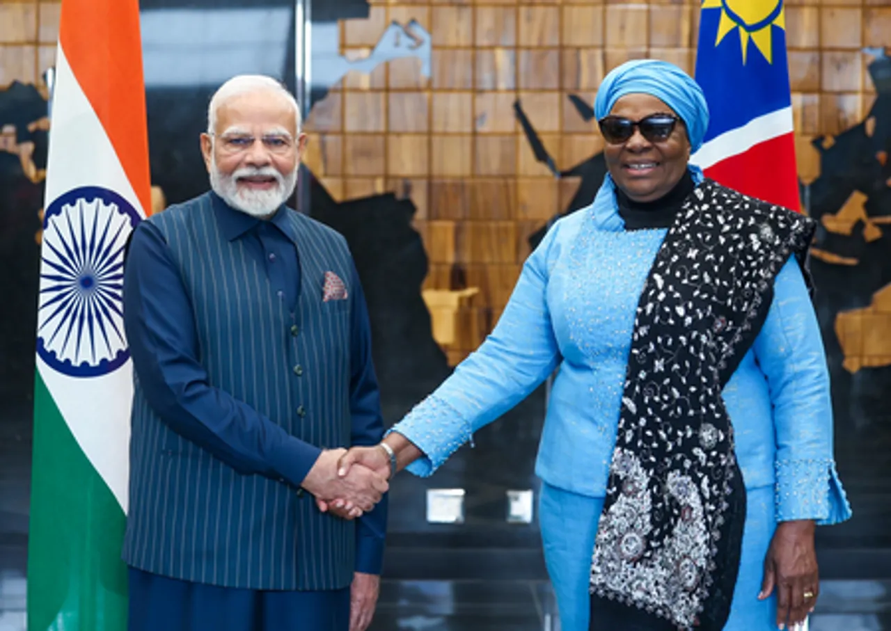 Windhoek: PM Modi Meets Namibian President Netumbo Nandi-Ndaitwah