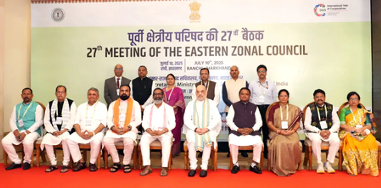 Amit Shah chairs the 27th meeting of the Eastern Zonal Council in Ranchi