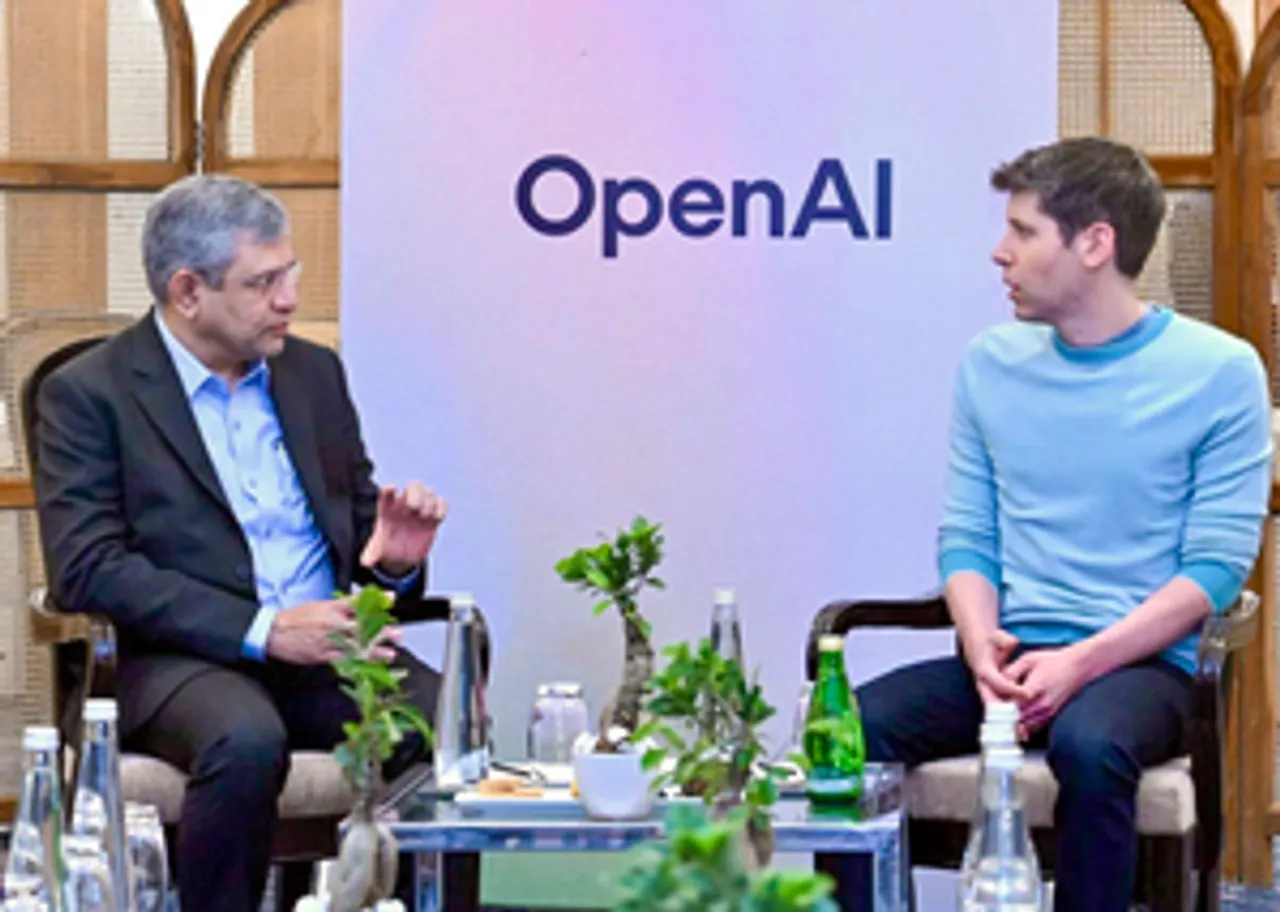 New Delhi: Union Minister Ashwini Vaishnaw and OpenAI CEO Sam Altman during a meeting