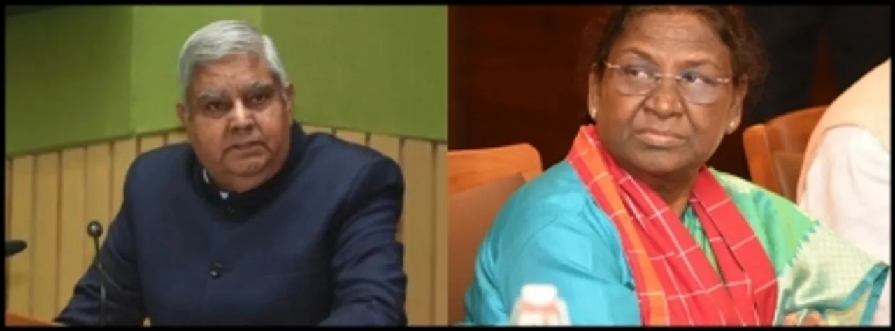 President Draupadi Murmu and Vice President Jagdeep Dhankhar