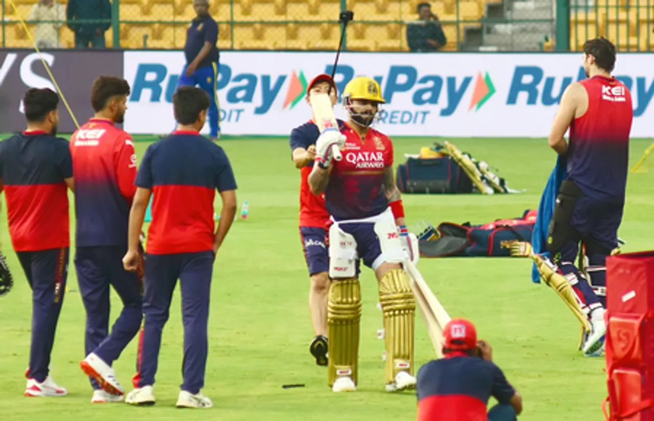 Bengaluru: Training session ahead of the IPL match between RCB and CSK