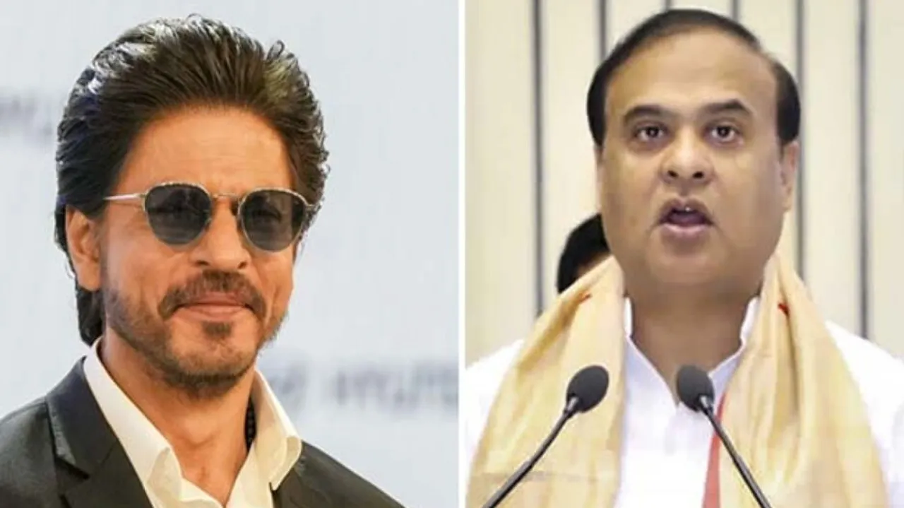 Shah rukh khan and  Assam cm