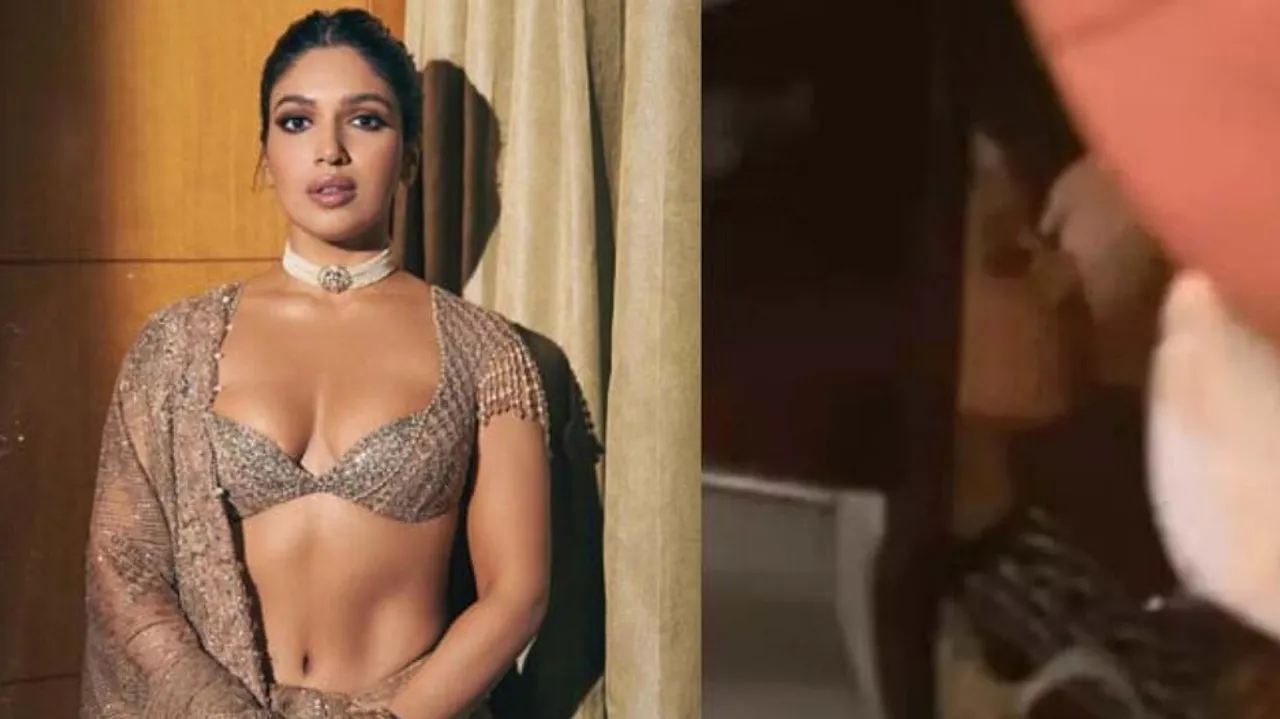 bhumi pednekar yash-kataria-lip lock