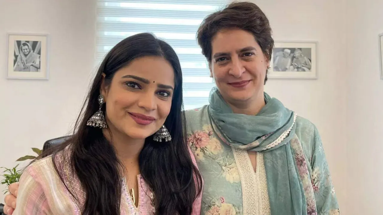 Archana goutam and Priyanka Gandhi