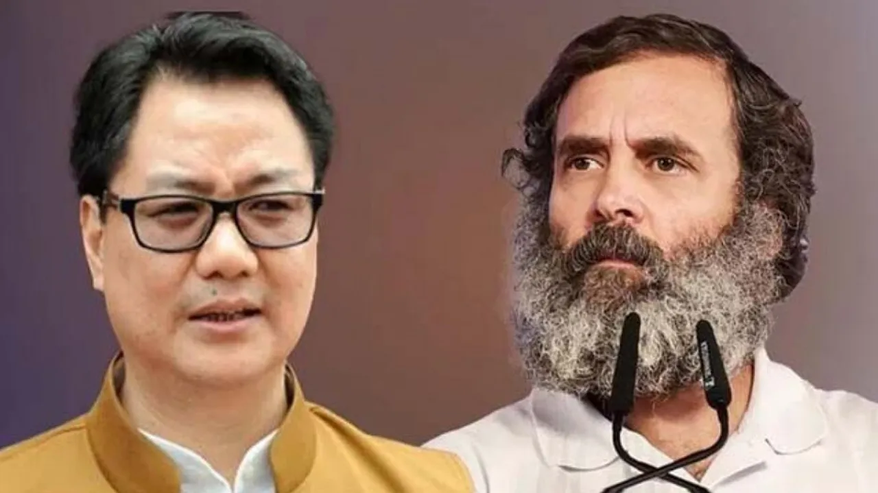 Kiren Rjiju attack on Rahul Gandhi