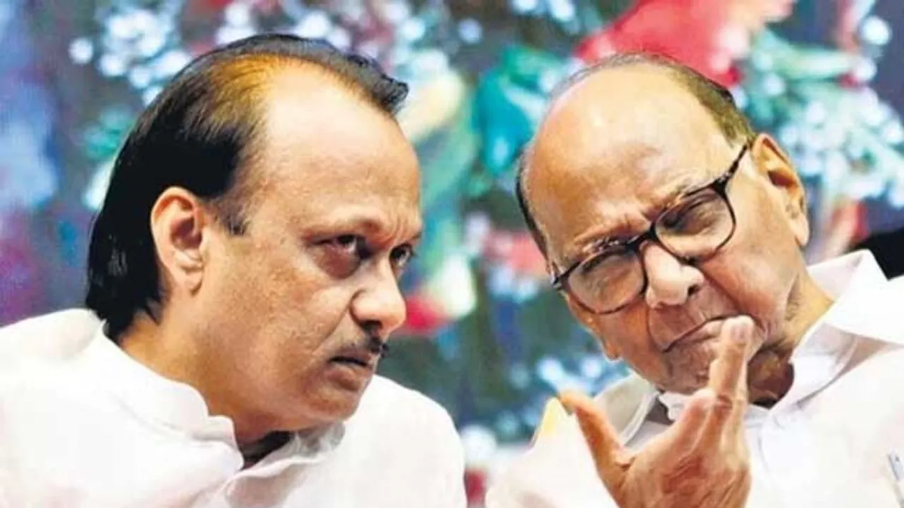 Ajit Pawar and Sharad Pawar