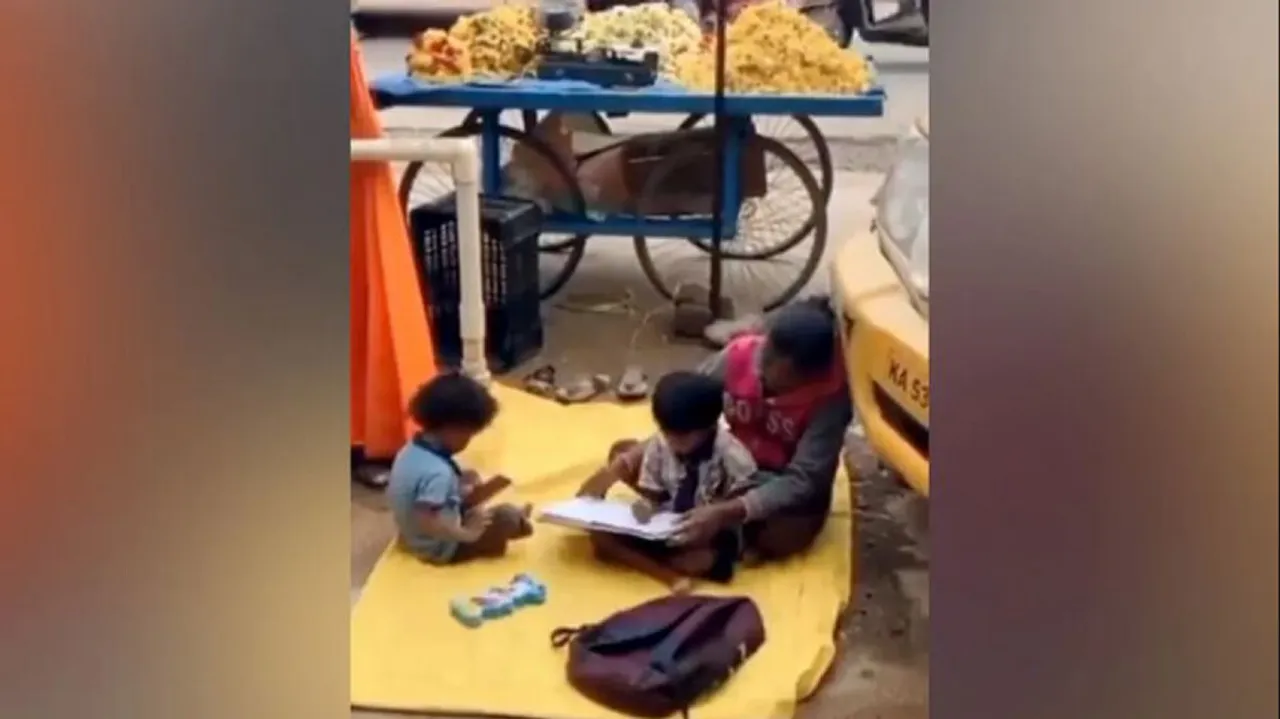 Woman Teaches Her Son