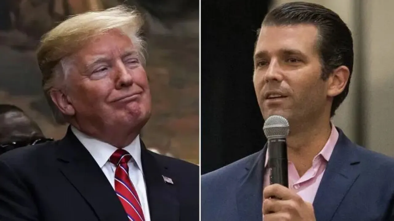 Donald Trump with son