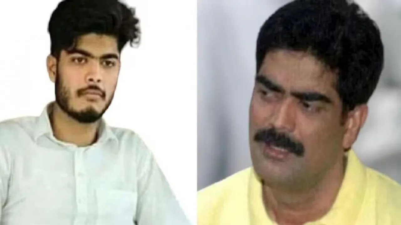 Former MP(right)  & his Son .