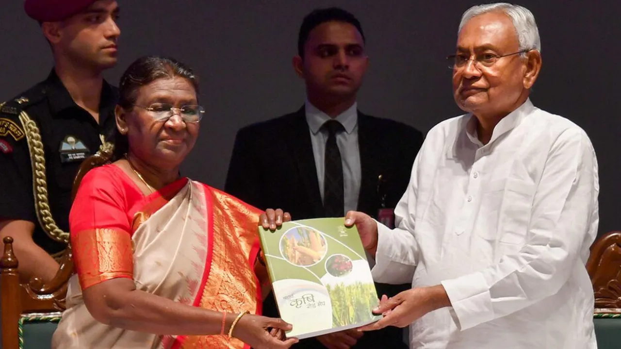 Droupadi Murmu and Nitish Kumar