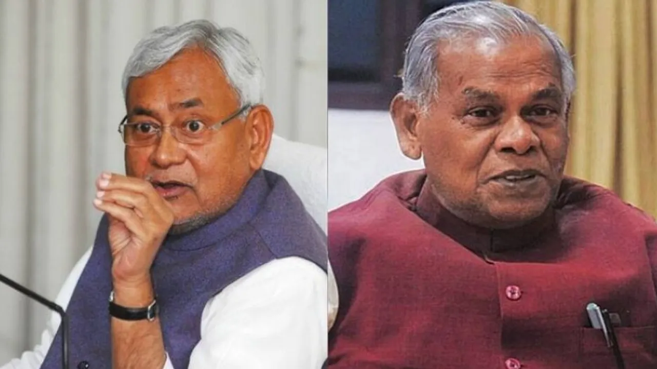 Nitish Kumar and Jitan Ram Manjhi
