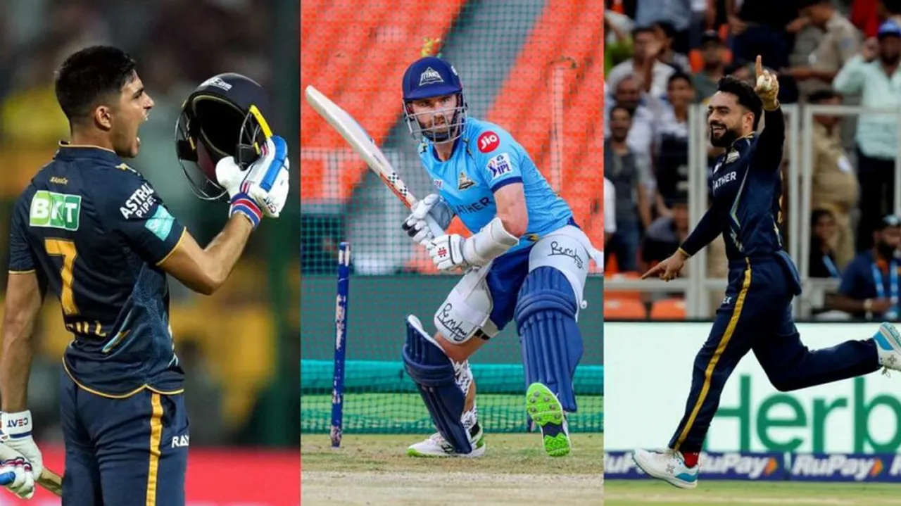 Shubman Gill, Kane Williamson and Rashid Khan