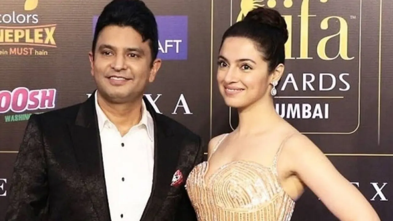 rBhushan kumar with his wife