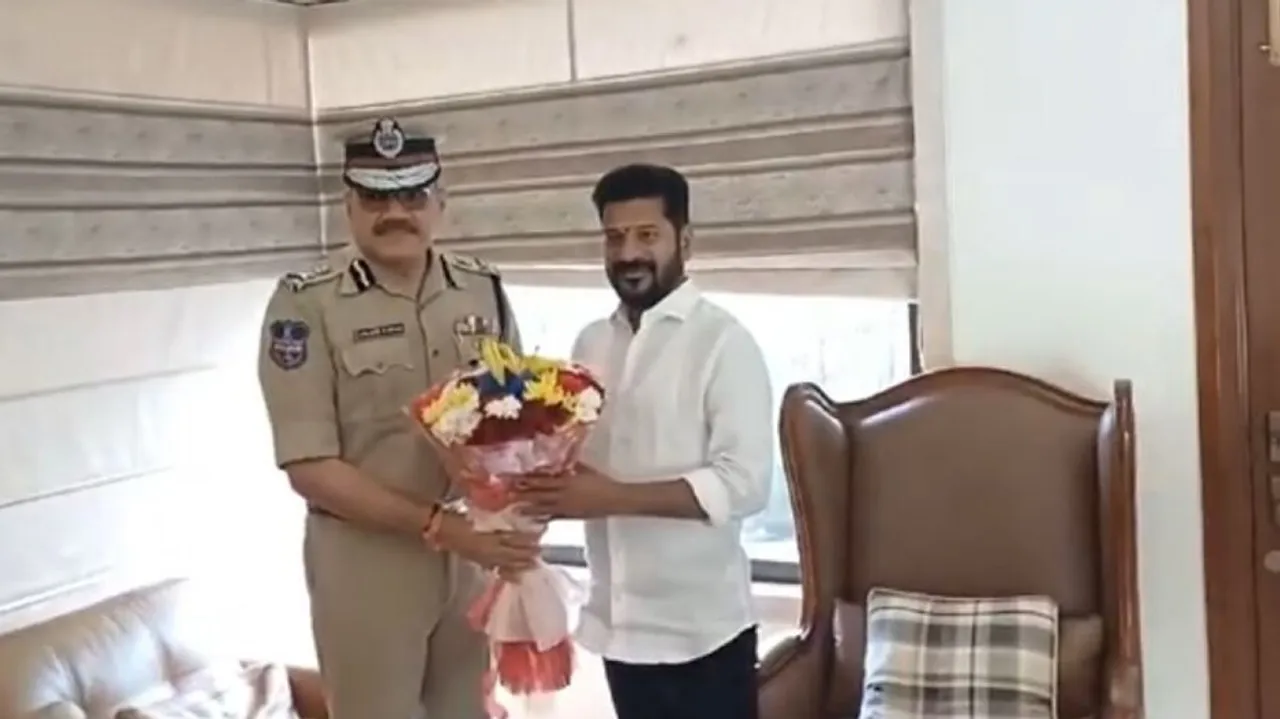 DGP Anjani Kumar meets Revanth Reddy  