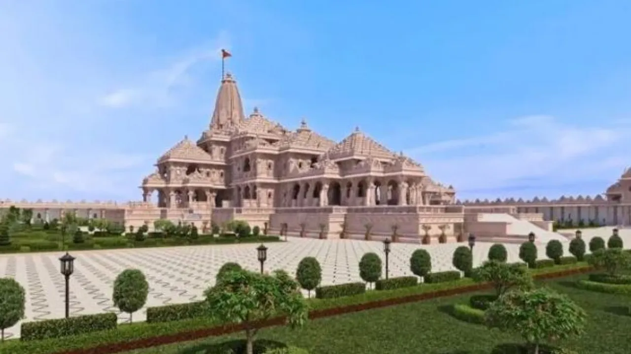 Shri Ram Mandir 3D Image 