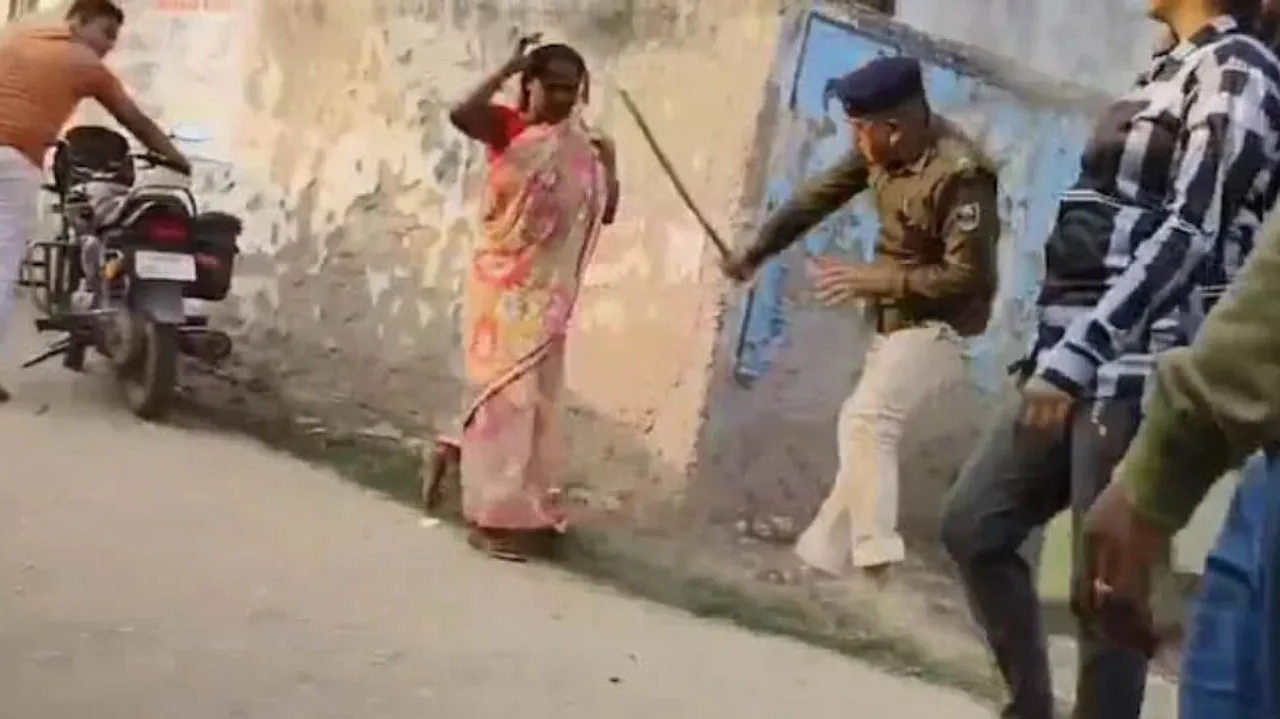 dalit woman beaten