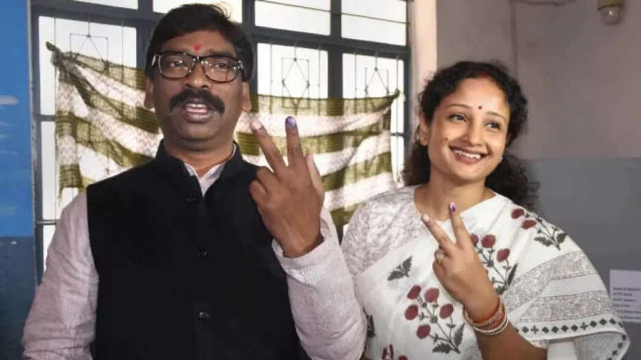 Hemant Soren and Kalpana Soren