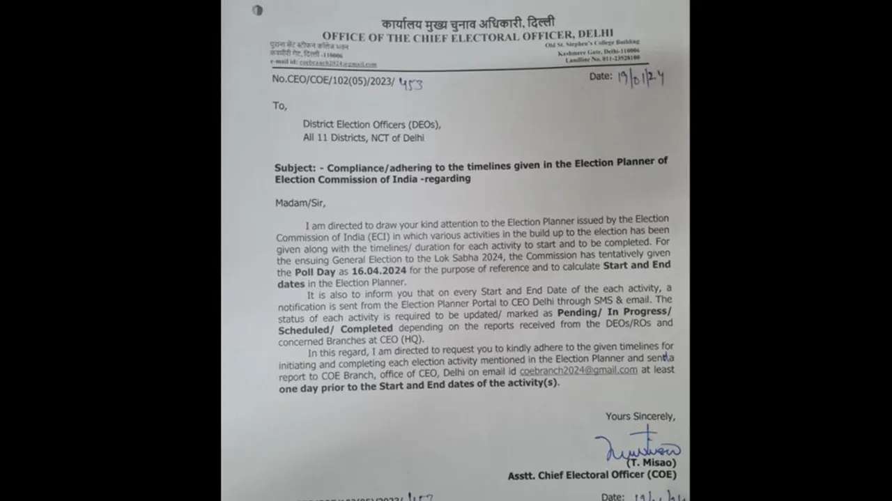 Circular From Delhi CEO