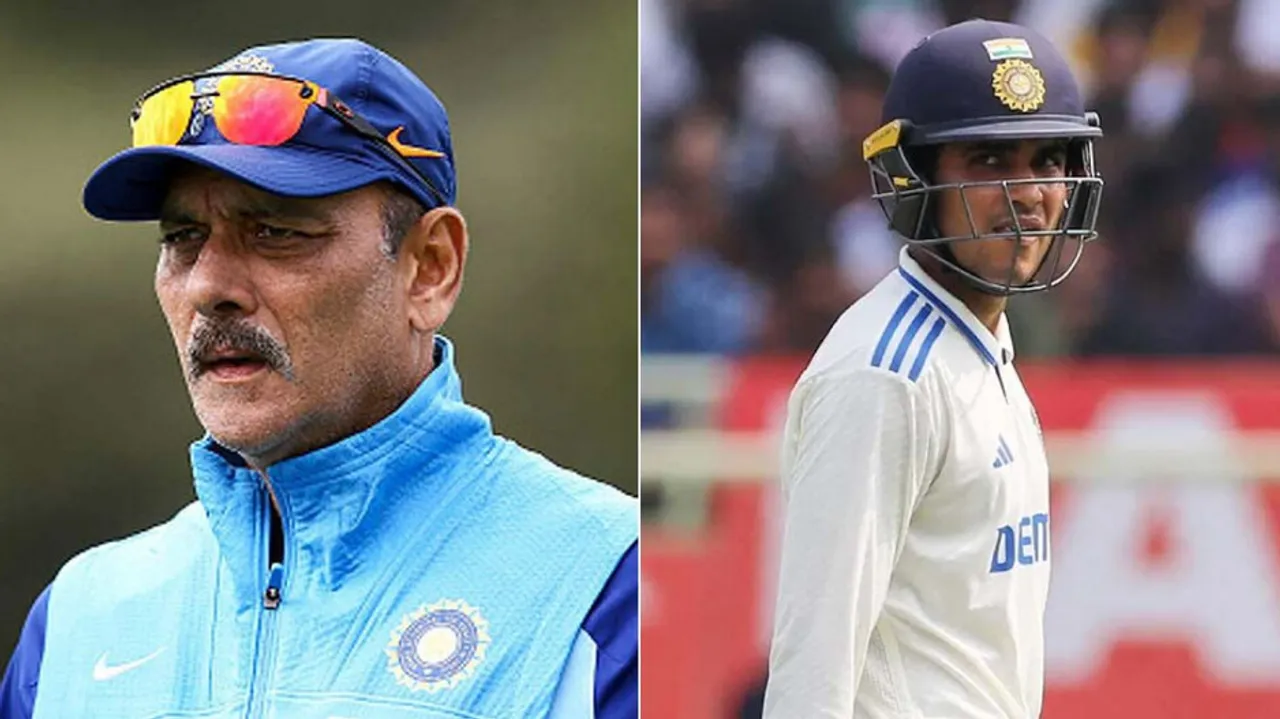 Ravi Shastri and Shubaman Gill 