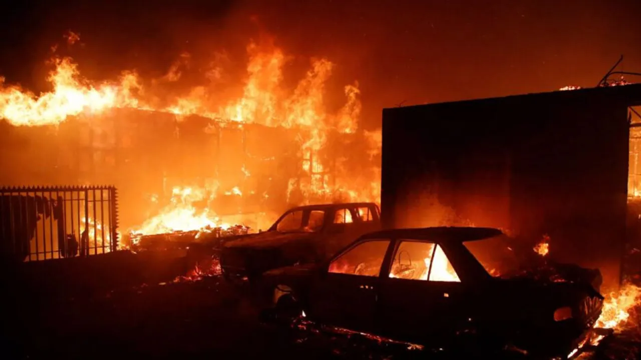 Fire Incident In Chile 