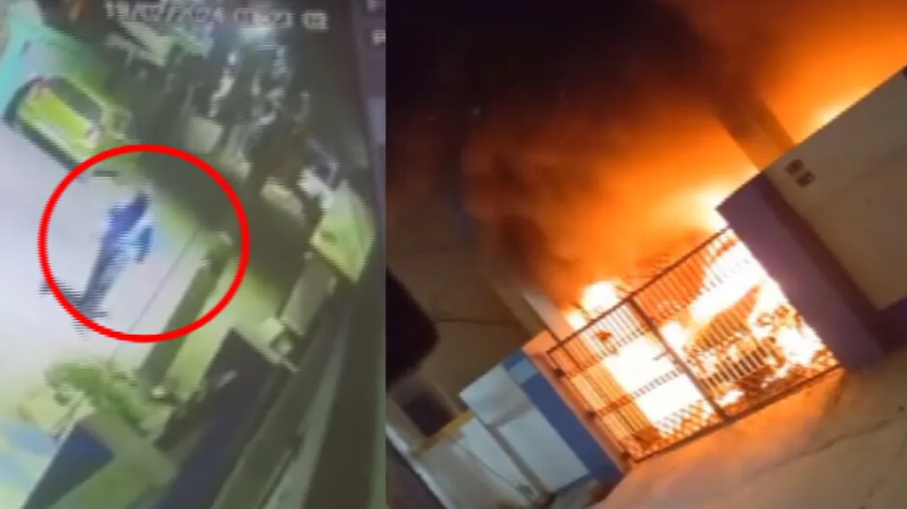 Accused &  Burnt Car