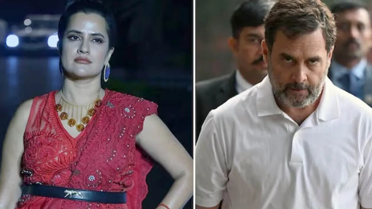 Sona Mohaptra and Rahul Gandhi