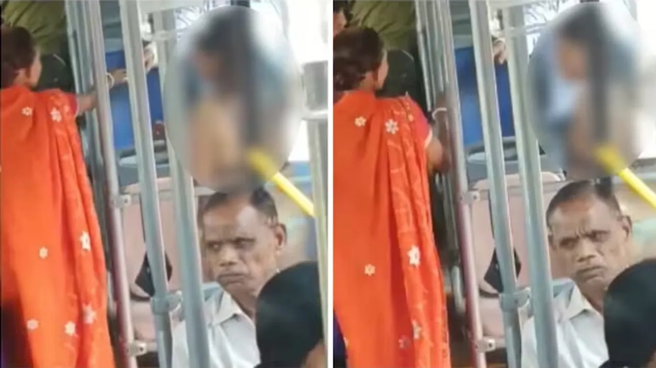 Woman Enters Crowded Delhi Bus Wearing A Bikin