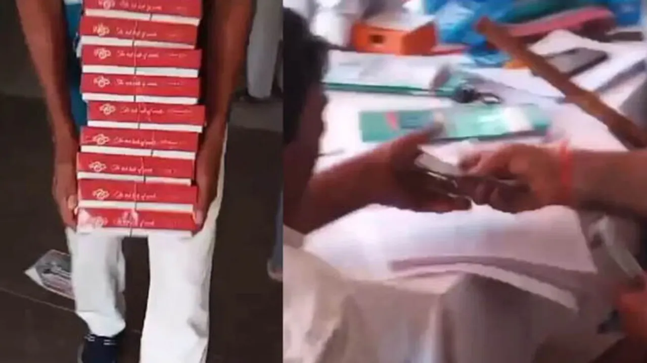 Mathura BSP candidate distributed money