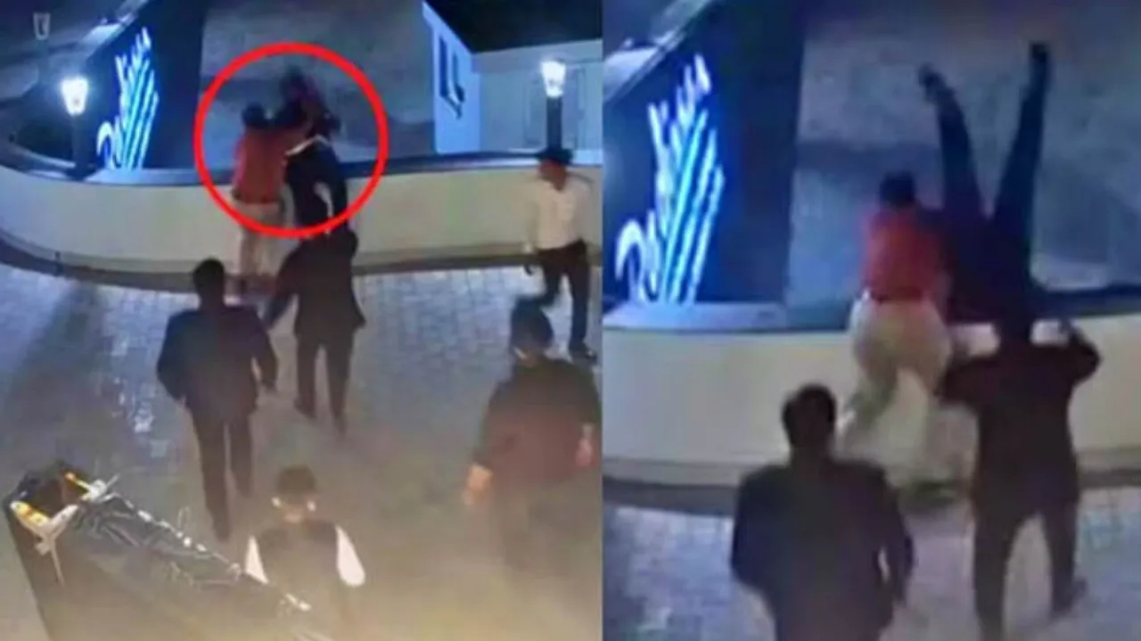 businessman son thrown from roof