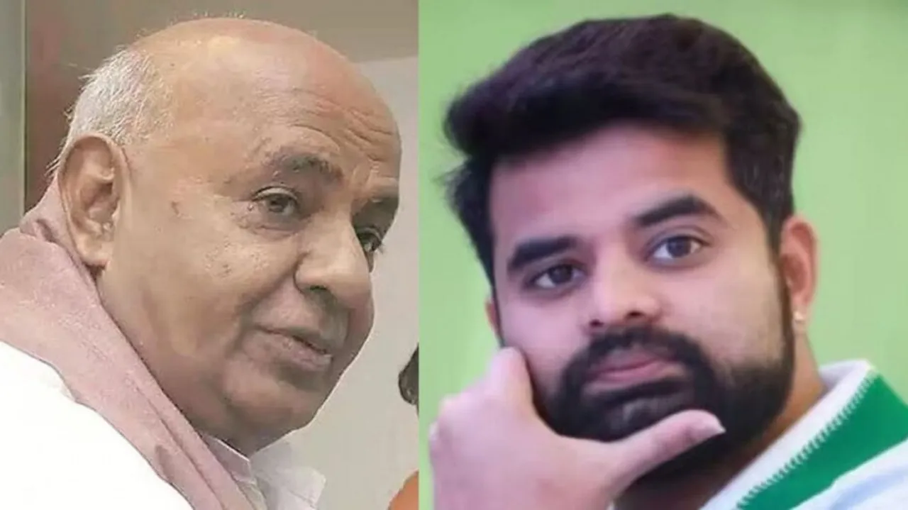 HD Deve Gowda and Grandson Prajwal Revanna