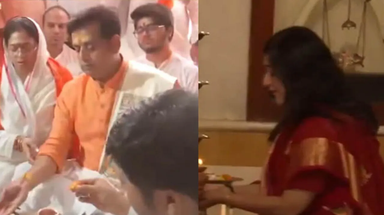 BJP candidate offer prayer