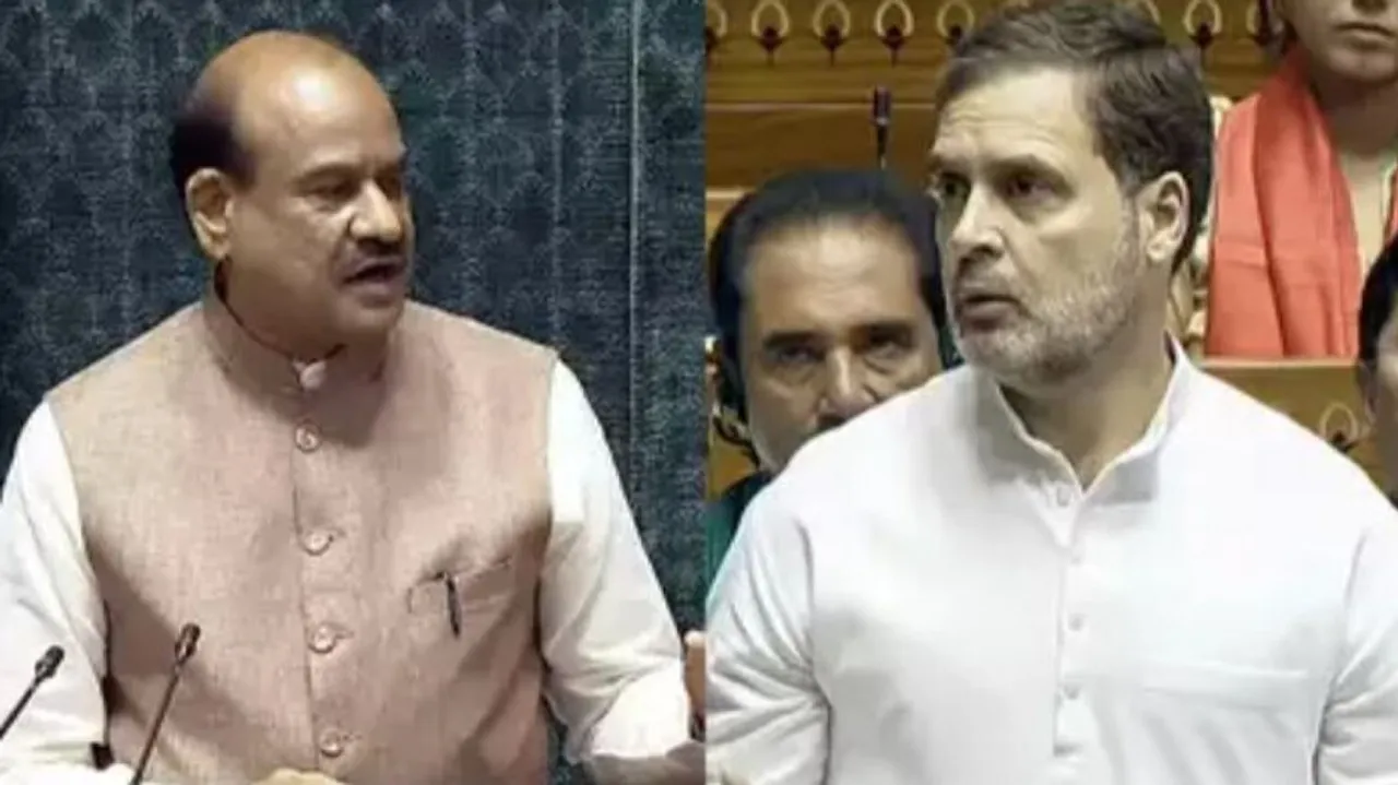 Speaker Om Birla & Rahul Gandhi 