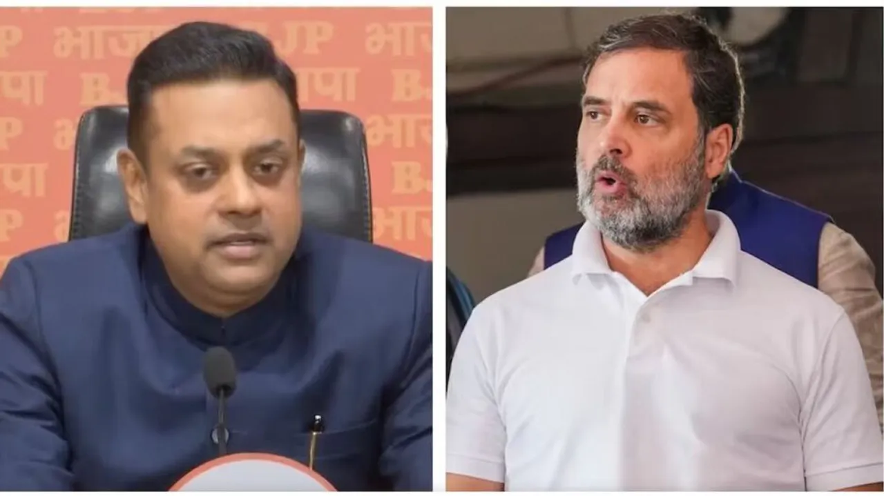 Sambit Patra and Rahul Gandhi 