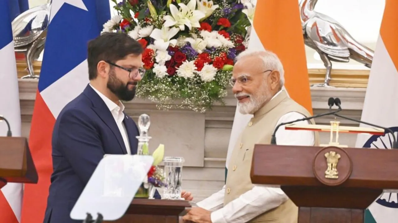 PM Modi With Chilean President