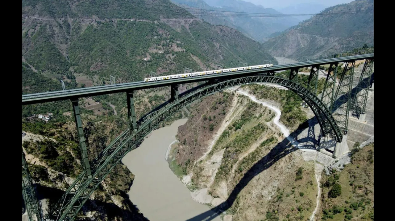 Railway Bridge Over Chenab