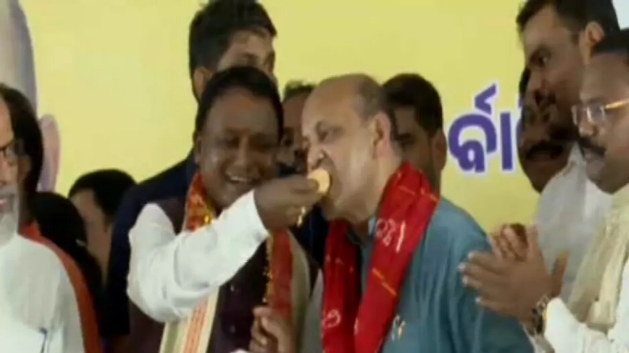 CM Mohan Charan Majhi and BJP State President Manmohan Samal