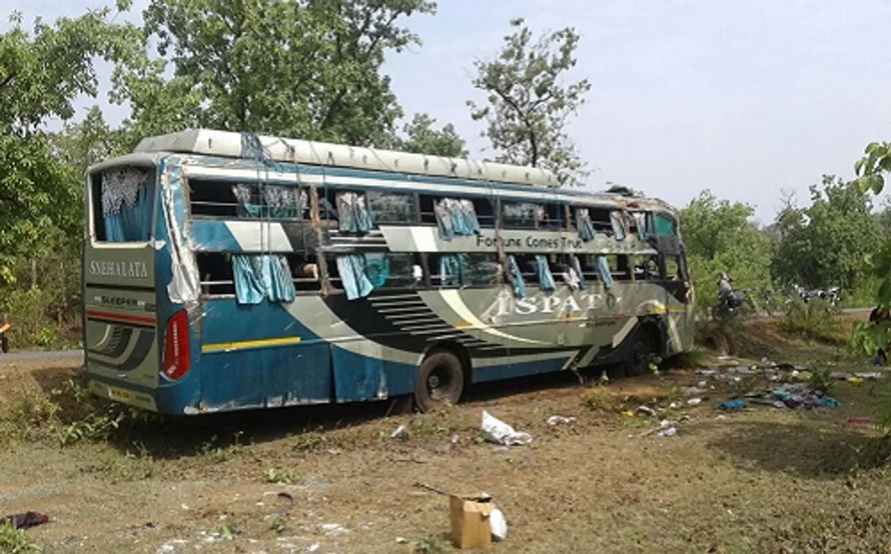 ବସ୍ ଓଲଟି ୧୫ ଆହତ