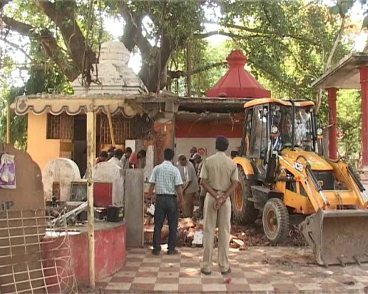 ଜୟପୁର: ନୃସିଂହନାଥ ଓ ସାଇ ମନ୍ଦିର ଉଚ୍ଛେଦ ବେଳେ ଉତ୍ତେଜନା